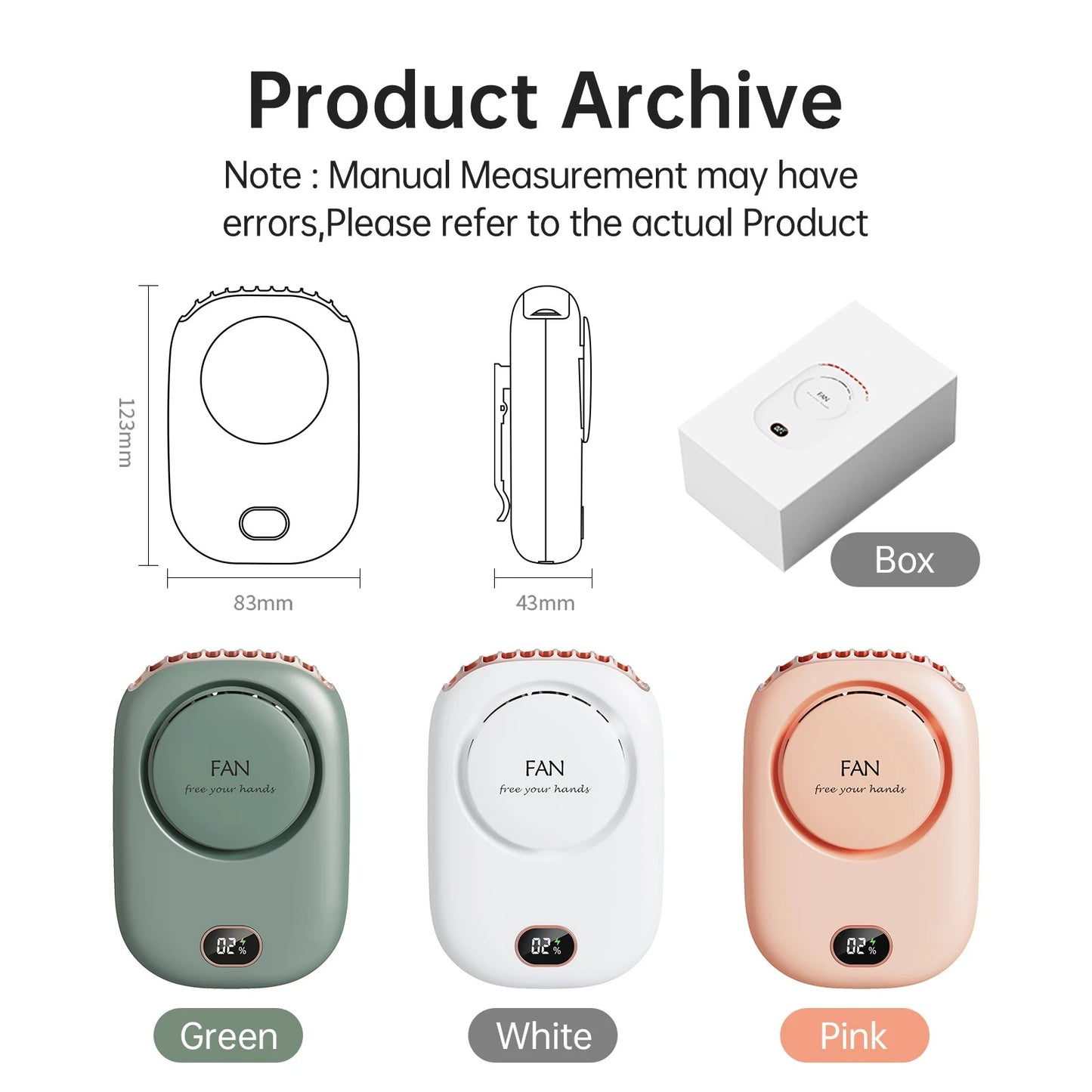 portable neck fan